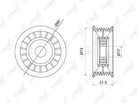 LYNXauto PB-7013 Паразитный ведущий ролик, поликлиновой ремень для HONDA BALLADE VIII (Хонда Балладэ v3) LYNXauto PB-7013 Паразитный ведущий ролик, поликлиновой ремень для HONDA BALLADE VIII (Хонда Балладэ v3)