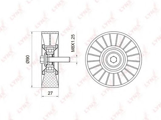LYNXauto PB-7018 Паразитный ведущий ролик, поликлиновой ремень для MERCEDES-BENZ CLC-CLASS (Мэрcэдэс-бэнз Cлс класс) LYNXauto PB-7018 Паразитный ведущий ролик, поликлиновой ремень для MERCEDES-BENZ CLC-CLASS (Мэрcэдэс-бэнз Cлс класс)