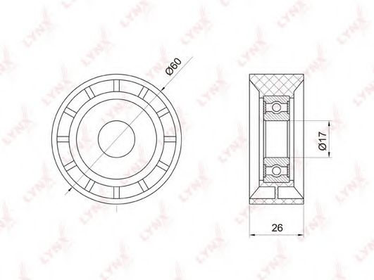 LYNXauto PB-7027 Паразитный ведущий ролик, поликлиновой ремень для RENAULT SCNIC I (Рено Сценик и) LYNXauto PB-7027 Паразитный ведущий ролик, поликлиновой ремень для RENAULT SCNIC I (Рено Сценик и)