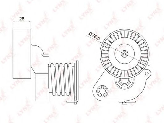 LYNXauto PT-3018 Натяжитель ремня, клиновой зубча для MERCEDES-BENZ CLC-CLASS (Мэрcэдэс-бэнз Cлс класс) LYNXauto PT-3018 Натяжитель ремня, клиновой зубча для MERCEDES-BENZ CLC-CLASS (Мэрcэдэс-бэнз Cлс класс)