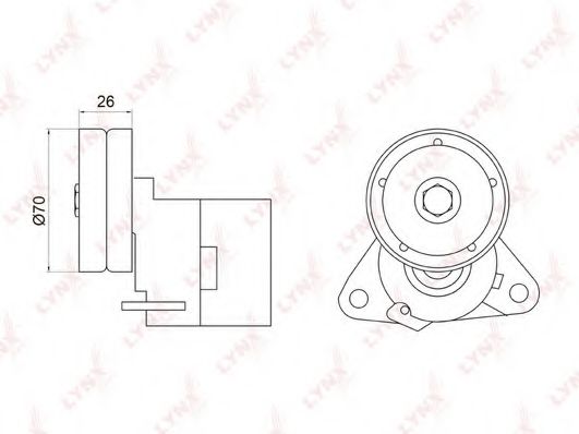 LYNXauto PT-3031 Натяжитель ремня, клиновой зубча для CHEVROLET CAPTIVA (Шевроле Каптива) LYNXauto PT-3031 Натяжитель ремня, клиновой зубча для CHEVROLET CAPTIVA (Шевроле Каптива)