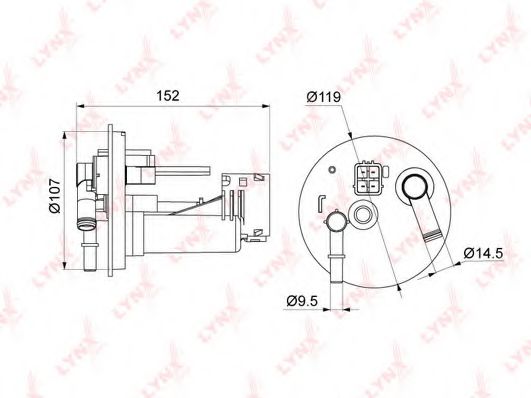 LYNXauto LF-1000M Топливный фильтр для TOYOTA BB II (Тойота/тоета Бб 2) LYNXauto LF-1000M Топливный фильтр для TOYOTA BB II (Тойота/тоета Бб 2)