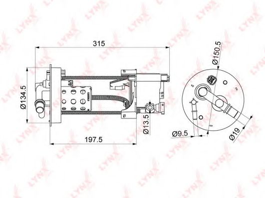 LYNXauto LF-1067M Топливный фильтр для HONDA BALLADE VIII (Хонда Балладэ v3) LYNXauto LF-1067M Топливный фильтр для HONDA BALLADE VIII (Хонда Балладэ v3)