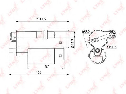 LYNXauto LF-997M Топливный фильтр для NISSAN BLUEBIRD SYLPHY I (Ниссан Блюберд 1) LYNXauto LF-997M Топливный фильтр для NISSAN BLUEBIRD SYLPHY I (Ниссан Блюберд 1)