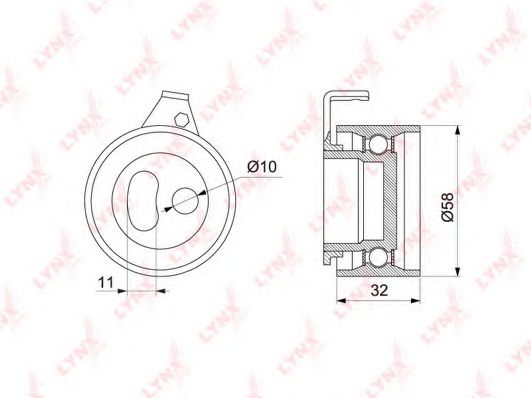 LYNXauto PB-1217 Натяжной ролик, ремень ГРМ для MAZDA B-SERIE (Мазда Б-сэриэ) LYNXauto PB-1217 Натяжной ролик, ремень ГРМ для MAZDA B-SERIE (Мазда Б-сэриэ)