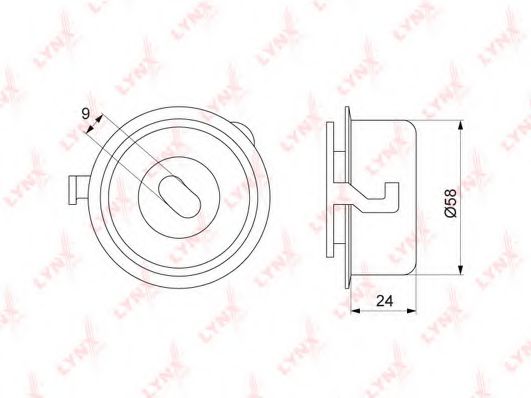 LYNXauto PB-1274 Натяжной ролик, ремень ГРМ для HYUNDAI I10 (Хендай И10) LYNXauto PB-1274 Натяжной ролик, ремень ГРМ для HYUNDAI I10 (Хендай И10)