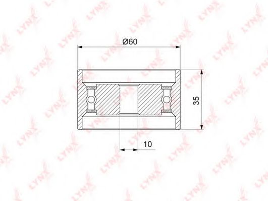 LYNXauto PB-1319 Натяжной ролик, ремень ГРМ для HYUNDAI (Хендай) LYNXauto PB-1319 Натяжной ролик, ремень ГРМ для HYUNDAI (Хендай)