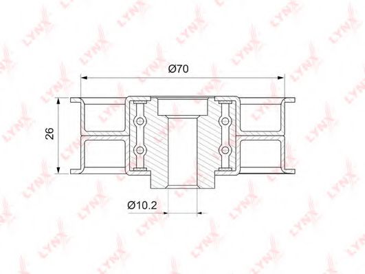 LYNXauto PB-3150 Паразитный Ведущий ролик, зубчатый ремень для MITSUBISHI PAJERO SPORT II (Митсубиши/митсубиси Паджеро спорт 2) LYNXauto PB-3150 Паразитный Ведущий ролик, зубчатый ремень для MITSUBISHI PAJERO SPORT II (Митсубиши/митсубиси Паджеро спорт 2)