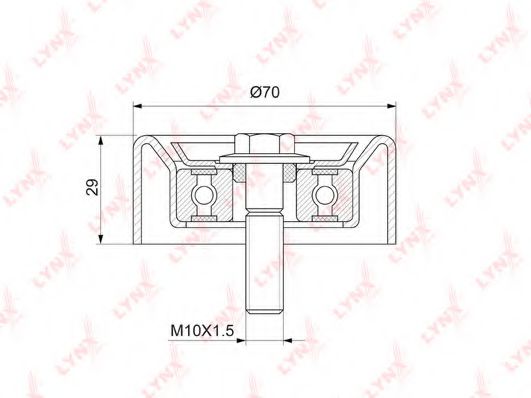 LYNXauto PB-7207 Паразитный ведущий ролик, поликлиновой ремень для KIA K3 II (Киа К3 2) LYNXauto PB-7207 Паразитный ведущий ролик, поликлиновой ремень для KIA K3 II (Киа К3 2)