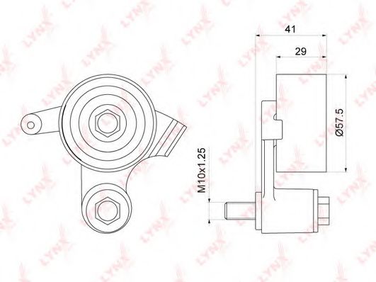 LYNXauto PB-1152 Натяжной ролик, ремень ГРМ для TOYOTA CALDINA (Тойота/тоета Cалдина) LYNXauto PB-1152 Натяжной ролик, ремень ГРМ для TOYOTA CALDINA (Тойота/тоета Cалдина)