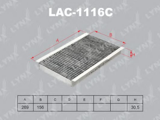 LYNXauto LAC-1116C Фильтр, воздух во внутренном пространстве для LAND-ROVER (Ланд-ровер) LYNXauto LAC-1116C Фильтр, воздух во внутренном пространстве для LAND-ROVER (Ланд-ровер)