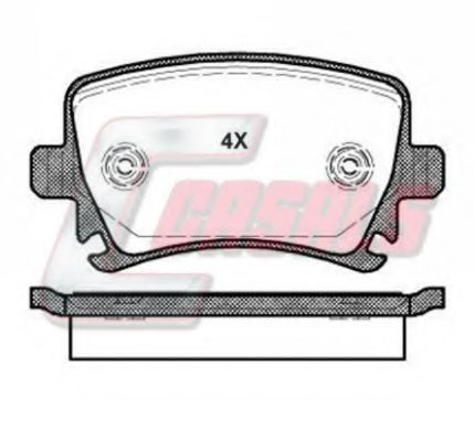 CASALS BKM914 Тормозные колодки для AUDI TT (Ауди Тт) CASALS BKM914 Тормозные колодки для AUDI TT (Ауди Тт)