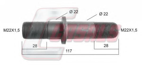 CASALS 21150 Болт крепления колеса для HYUNDAI H100 / GRACE (Хендай Х100 / граcэ) CASALS 21150 Болт крепления колеса для HYUNDAI H100 / GRACE (Хендай Х100 / граcэ)