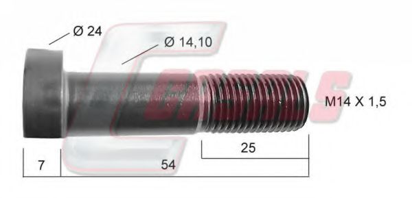 CASALS 21250 Болт крепления колеса для MERCEDES-BENZ T2/L (Мэрcэдэс-бэнз Т2/л) CASALS 21250 Болт крепления колеса для MERCEDES-BENZ T2/L (Мэрcэдэс-бэнз Т2/л)