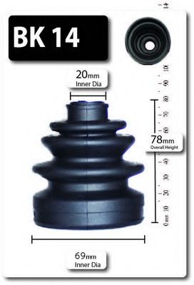 SHAFTEC BK14 Комплект пылника, приводной вал со стороны колеса для NISSAN (Ниссан) SHAFTEC BK14 Комплект пылника, приводной вал со стороны колеса для NISSAN (Ниссан)
