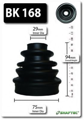 SHAFTEC BK168 Комплект пылника, приводной вал для PEUGEOT (Пежо) SHAFTEC BK168 Комплект пылника, приводной вал для PEUGEOT (Пежо)