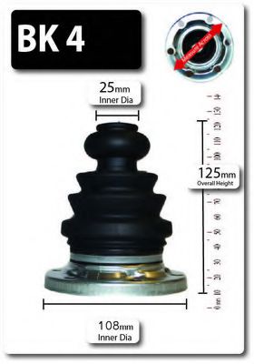 SHAFTEC BK4 Комплект пылника, приводной вал для SEAT (Сеат) SHAFTEC BK4 Комплект пылника, приводной вал для SEAT (Сеат)