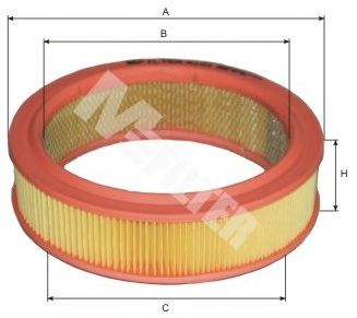 MFILTER A 101 Воздушный фильтр для FIAT (Фиат) MFILTER A 101 Воздушный фильтр для FIAT (Фиат)