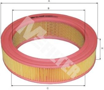 MFILTER A 397 Воздушный фильтр для MITSUBISHI (Митсубиши/митсубиси) MFILTER A 397 Воздушный фильтр для MITSUBISHI (Митсубиши/митсубиси)