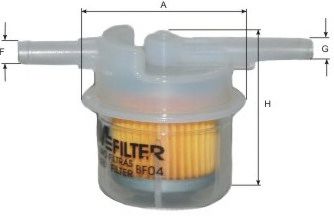 MFILTER BF 04 Топливный фильтр для SUBARU (Субару) MFILTER BF 04 Топливный фильтр для SUBARU (Субару)