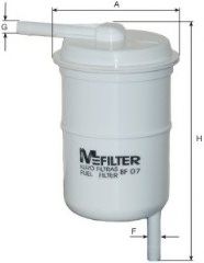 MFILTER BF 07 Топливный фильтр для NISSAN 100 NX (Ниссан 100 нx) MFILTER BF 07 Топливный фильтр для NISSAN 100 NX (Ниссан 100 нx)