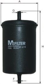 MFILTER BF 674 Топливный фильтр для BMW 5 (Бмв 5) MFILTER BF 674 Топливный фильтр для BMW 5 (Бмв 5)