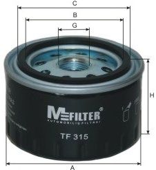 MFILTER TF 315 Масляный фильтр для JEEP (Джип) MFILTER TF 315 Масляный фильтр для JEEP (Джип)