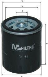 MFILTER TF 61 Масляный фильтр для CITROëN (Cитроëн) MFILTER TF 61 Масляный фильтр для CITROëN (Cитроëн)