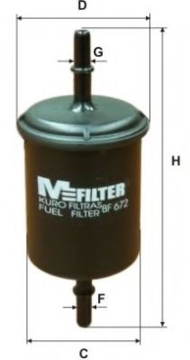 MFILTER BF 672 Топливный фильтр для OPEL SIGNUM (Опель Сигнум) MFILTER BF 672 Топливный фильтр для OPEL SIGNUM (Опель Сигнум)
