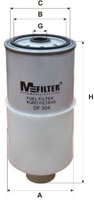 MFILTER DF 304 Топливный фильтр для AUDI 90 (Ауди 90) MFILTER DF 304 Топливный фильтр для AUDI 90 (Ауди 90)