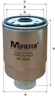 MFILTER DF 3509 Топливный фильтр для PEUGEOT 106 (Пежо 106) MFILTER DF 3509 Топливный фильтр для PEUGEOT 106 (Пежо 106)