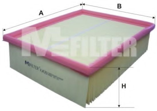 MFILTER K 439 Воздушный фильтр для AUDI A4 (Ауди А4) MFILTER K 439 Воздушный фильтр для AUDI A4 (Ауди А4)