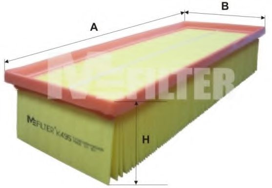 MFILTER K 495 Воздушный фильтр для AUDI TT (Ауди Тт) MFILTER K 495 Воздушный фильтр для AUDI TT (Ауди Тт)