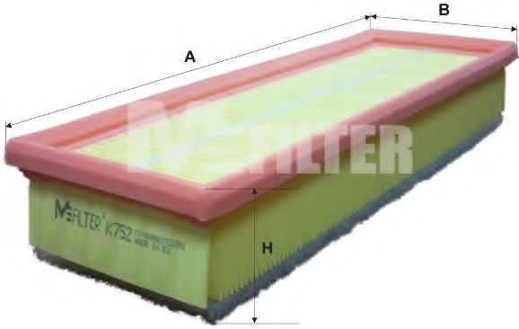 MFILTER K 752 Воздушный фильтр для PEUGEOT (Пежо) MFILTER K 752 Воздушный фильтр для PEUGEOT (Пежо)