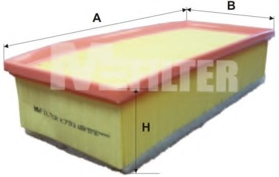 MFILTER K 793 Воздушный фильтр для LANCIA PHEDRA (Лансиа/лянча Федра) MFILTER K 793 Воздушный фильтр для LANCIA PHEDRA (Лансиа/лянча Федра)