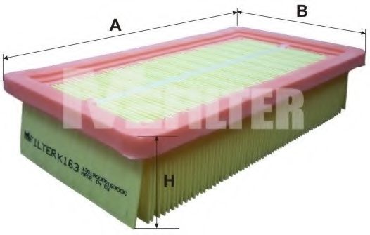 MFILTER K 163 Воздушный фильтр для FIAT (Фиат) MFILTER K 163 Воздушный фильтр для FIAT (Фиат)