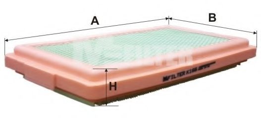 MFILTER K 166 Воздушный фильтр для BMW 7 (Бмв 7)