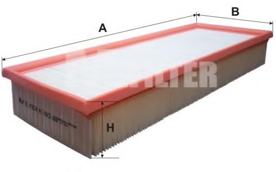 MFILTER K 180 Воздушный фильтр для BMW 7 (Бмв 7) MFILTER K 180 Воздушный фильтр для BMW 7 (Бмв 7)