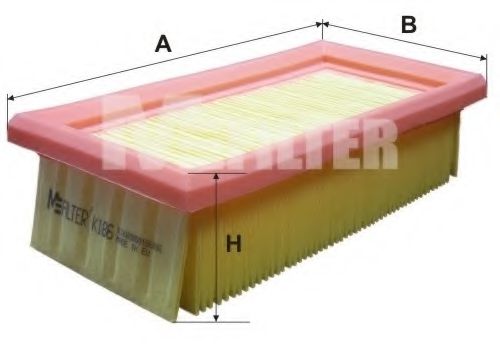 MFILTER K 186 Воздушный фильтр для LANCIA (Лансиа/лянча) MFILTER K 186 Воздушный фильтр для LANCIA (Лансиа/лянча)