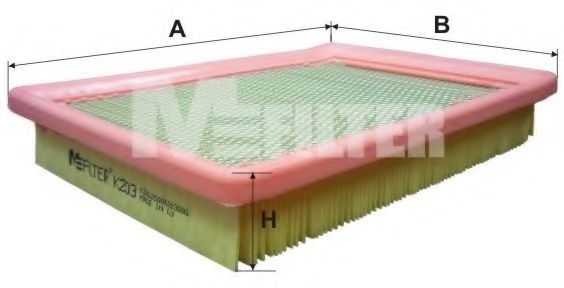 MFILTER K 203 Воздушный фильтр для FIAT (Фиат) MFILTER K 203 Воздушный фильтр для FIAT (Фиат)