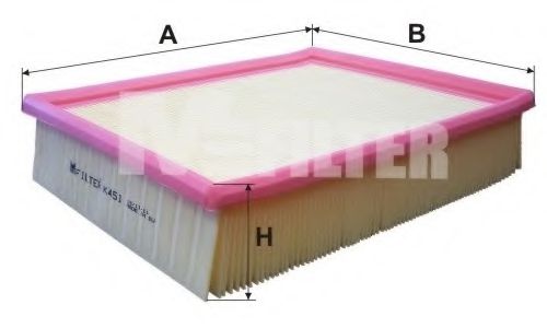 MFILTER K 451 Воздушный фильтр для OPEL (Опель) MFILTER K 451 Воздушный фильтр для OPEL (Опель)