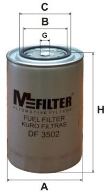 MFILTER DF 3502 Топливный фильтр для IVECO STRALIS (Ивеко Стралис) MFILTER DF 3502 Топливный фильтр для IVECO STRALIS (Ивеко Стралис)