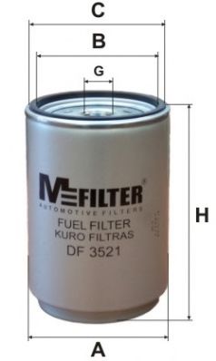 MFILTER DF 3521 Топливный фильтр для VOLVO (Вольво) MFILTER DF 3521 Топливный фильтр для VOLVO (Вольво)