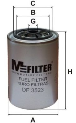 MFILTER DF 3523 Топливный фильтр для RENAULT TRUCKS MAGNUM (Рено трак Магнум) MFILTER DF 3523 Топливный фильтр для RENAULT TRUCKS MAGNUM (Рено трак Магнум)
