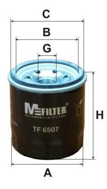 MFILTER TF 6507 Масляный фильтр для CHEVROLET KALOS (Шевроле Калос) MFILTER TF 6507 Масляный фильтр для CHEVROLET KALOS (Шевроле Калос)
