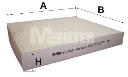 MFILTER K 9109 Фильтр, воздух во внутренном пространстве для KIA (Киа) MFILTER K 9109 Фильтр, воздух во внутренном пространстве для KIA (Киа)