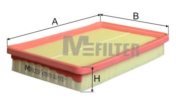 MFILTER K 7071 Воздушный фильтр для HYUNDAI EXCEL (Хендай Эxcэл) MFILTER K 7071 Воздушный фильтр для HYUNDAI EXCEL (Хендай Эxcэл)