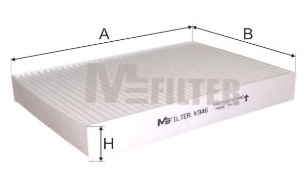 MFILTER K 946 Фильтр, воздух во внутренном пространстве для RENAULT (Рено) MFILTER K 946 Фильтр, воздух во внутренном пространстве для RENAULT (Рено)