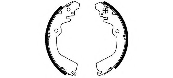 HELLA PAGID 8DB 355 001-531 Тормозные колодоки для MITSUBISHI MIRAGE (Митсубиши/митсубиси Мирагэ) HELLA PAGID 8DB 355 001-531 Тормозные колодоки для MITSUBISHI MIRAGE (Митсубиши/митсубиси Мирагэ)