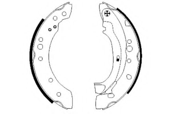 HELLA PAGID 8DB 355 002-601 Тормозные колодоки для CITROëN (Cитроëн) HELLA PAGID 8DB 355 002-601 Тормозные колодоки для CITROëN (Cитроëн)